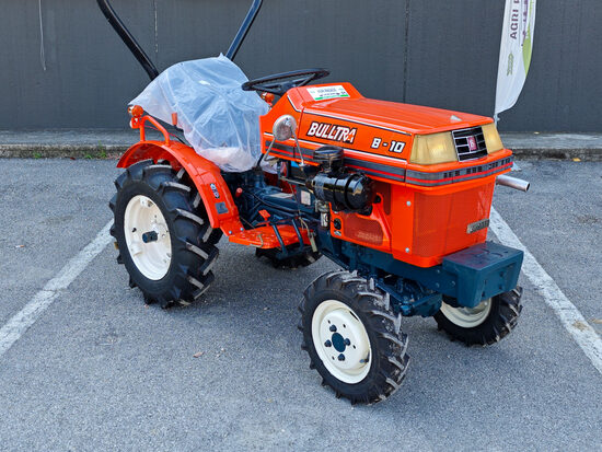 ✅ Kubota B10 Bulltra 4x4 – Trattore Compatto Giapponese, 100% Ricondizionato con Garanzia, Gommato Nuovo, Arco di Protezione, Zavorre e Attacco a Tre Punti Inclusi, Consegna in Tutta Italia.